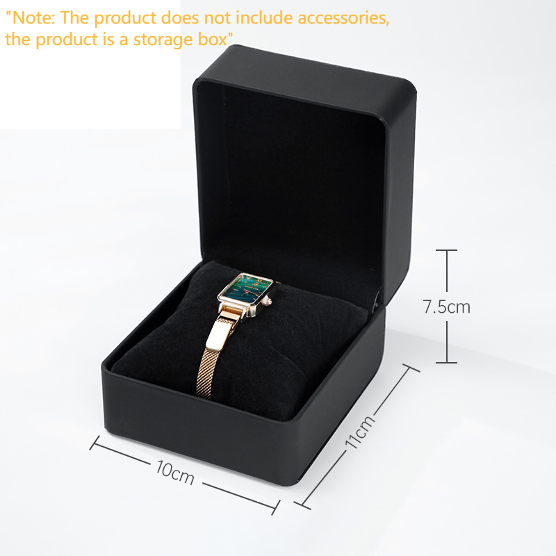 Watch Storage Box Watch Box Black Clamshell Watch Box Bracelet Watch Storage Box Business Watch Box Watch Display Box_voghion.com