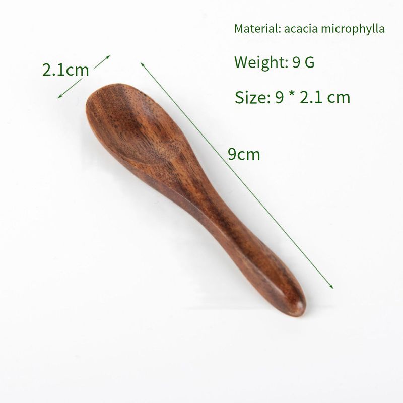 Food-Grade Acacia Wood Spoon & Fork Set – Natural Wooden Cutlery For Kids Coffee & Soup (Eco-Friendly Kitchenware)​_voghion.com