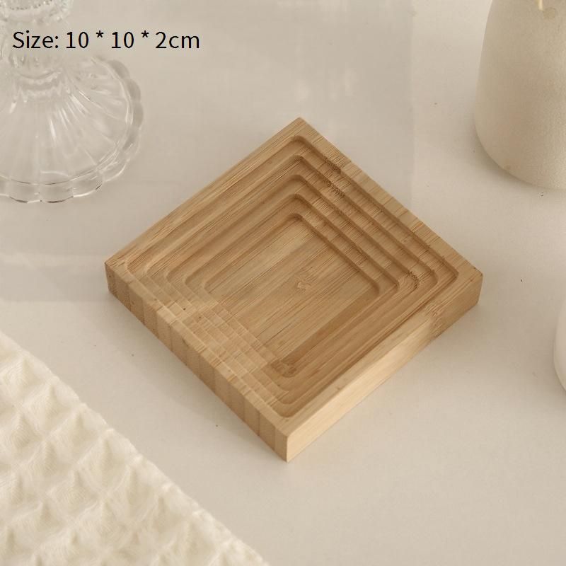 Irregular Wooden Tray – Japanese Style Decorative Serving Tray For Aromatherapy Desserts & Home Organization​_voghion.com