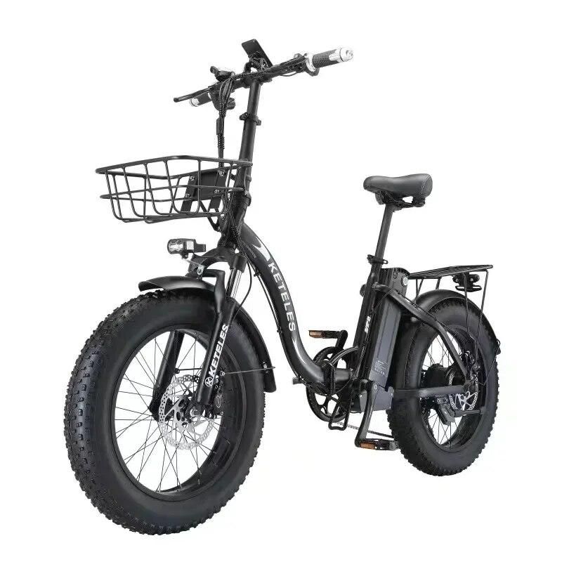 KETELES KF9 Kokkupandav Ebike 2000W Kahe mootoriga 48v23ah 20*4,0 Tolli rasvarehvi elektrijalgratas Lumi Elektrijalgratas Linnatee koos korviga_voghion.com