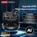 Lenovo LP75 AI TWS Bluetooth V5.3 Earphones IPX5 Water Resistance Rating Digital Display Noise-Canceling Earbuds AI Real-Time Translation Headset_voghion.com