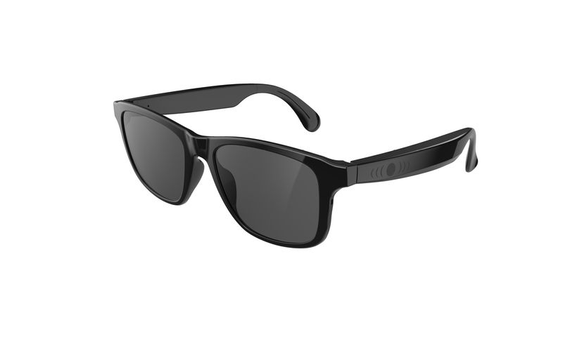 Gonbes G10-C OWS Smart Audio Sunglasses - UV400 Bluetooth Glasses With Open-Ear Tech, Touch Control, 10H Playtime For Cycling/Work/Travel (Black)​_voghion.com