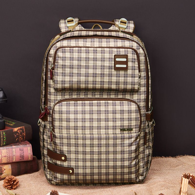 Sac de voyage à carreaux pour collégiennes, nouveauté printemps 2025, tendance, pour étudiantes_voghion.com
