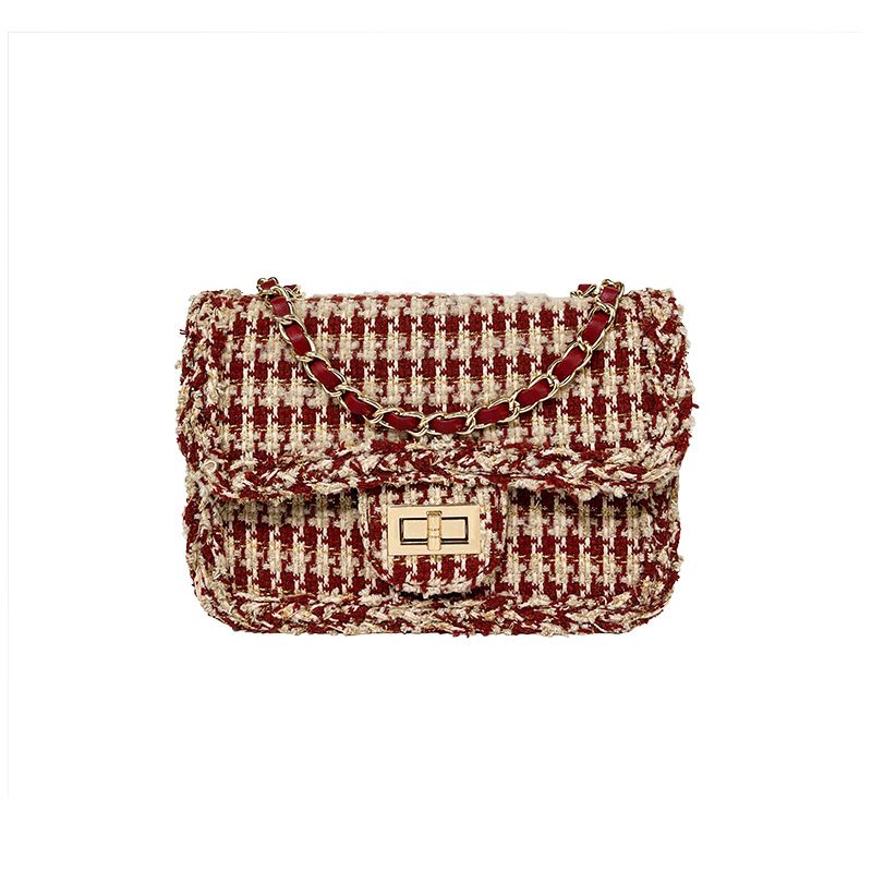 2023 nuova borsa ascellare estiva da donna piccola borsa a catena in lana profumata vento borsa a tracolla senso di fascia alta borsa a tracolla piccola borsa quadrata_voghion.com