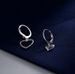 Pendientes colgantes asimétricos con dije de corazón y cierre de palanca, chapados en plata 925, talla S6_voghion.com