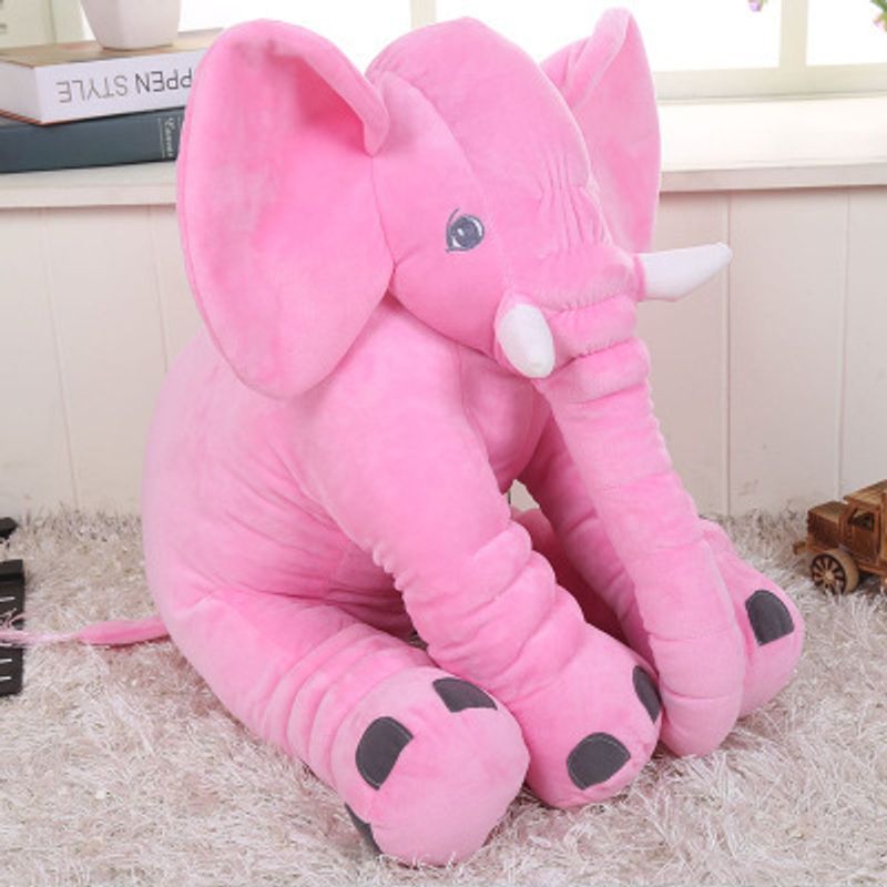 Mother & Kids Elephant plush toy doll comfort elephant children sleeping pillow cross-border wholesale logo dropshipping_voghion.com