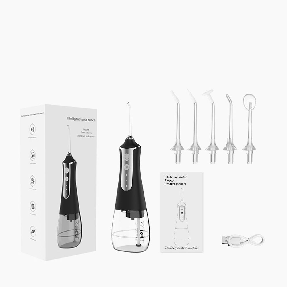 Rokas portatīvais irrigators, mājsaimniecības elektriskā mašīna, zobu mazgātājs, zobu tīrīšanas tvertne, liela ūdens tvertne_voghion.com