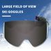 Outdoor skiing magnetic with high-definition colorful double-layer fog and anti UV ski goggles for adults_voghion.com