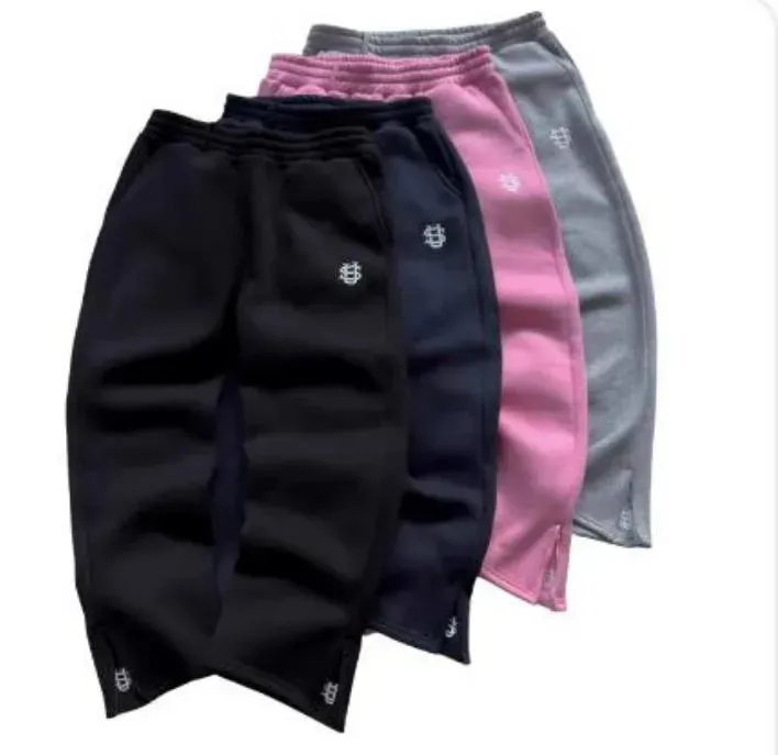 Pantalon de jogging ample brodé pour homme Y2K, jambes larges, poches extra-larges, pantalon droit tendance pour couple_voghion.com