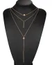 Collana alla moda con ciondolo a pois piccolo rotondo multistrato Delysia King, pronta da indossare, per donna_voghion.com