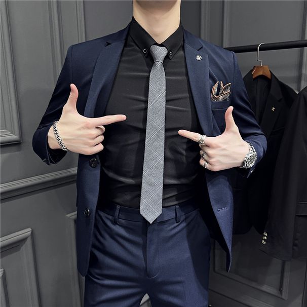 Men's Formal Fashion Tie Groom Groomsman Suit Host Floral Casual Business Wedding Accessories Korean Style_voghion.com