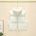 Damenbekleidung Baumwollweste Ärmellose Steppweste Winter Warme Ärmellose Jacke Lässige Stehkragen Pufferweste mit Reißverschluss für Herbstmode_voghion.com