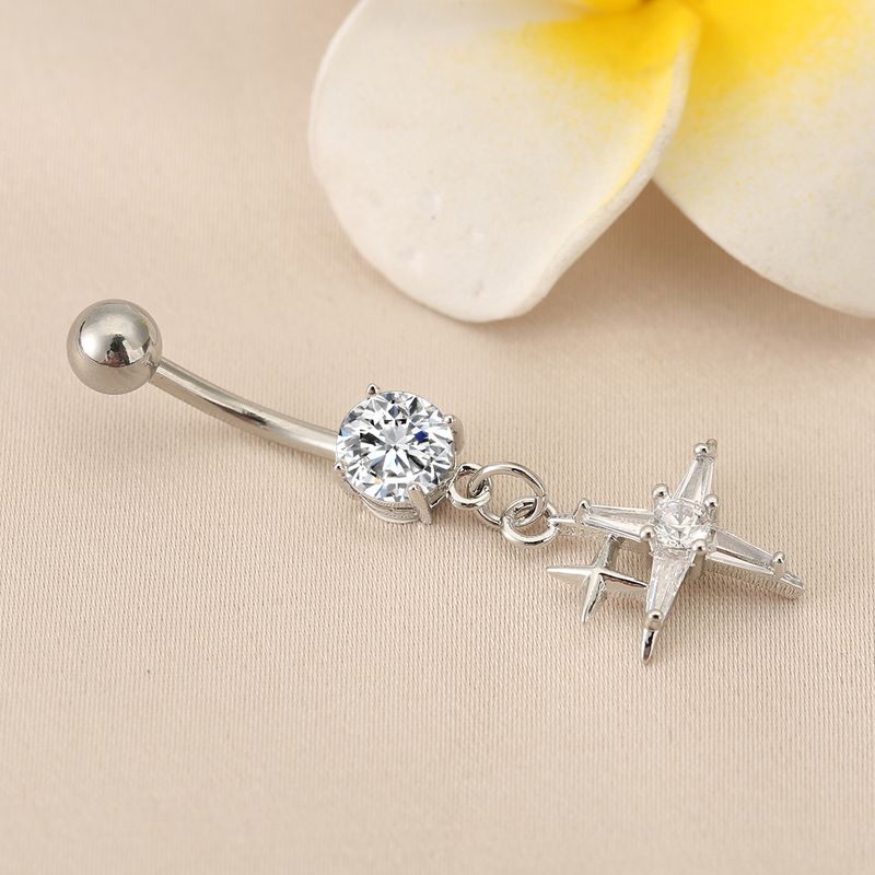 Flash Diamond Belly Ring - Sparkling Body Piercing Jewelry_voghion.com