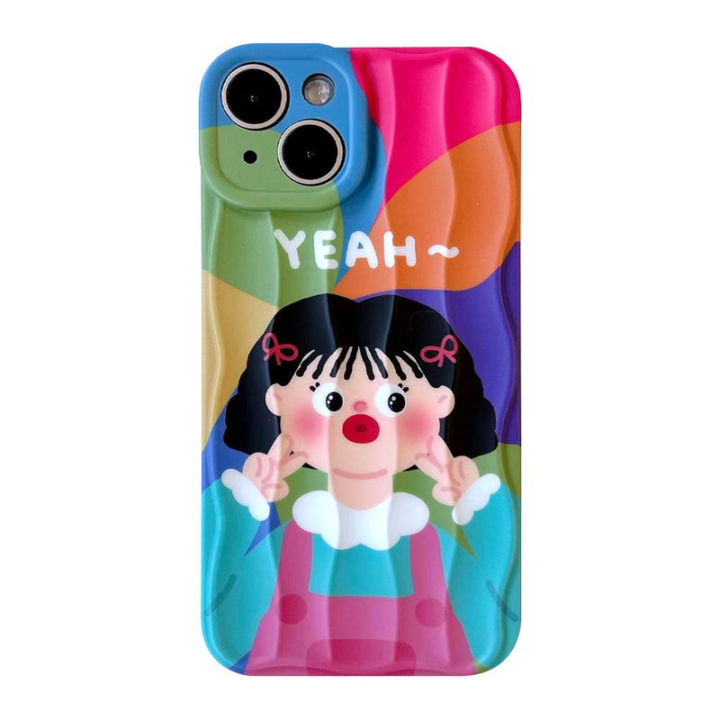 Mobile phone case biye girl suitable for iphone15Promax apple 14 mobile phone case 13 fun 12 cute protective cover_voghion.com