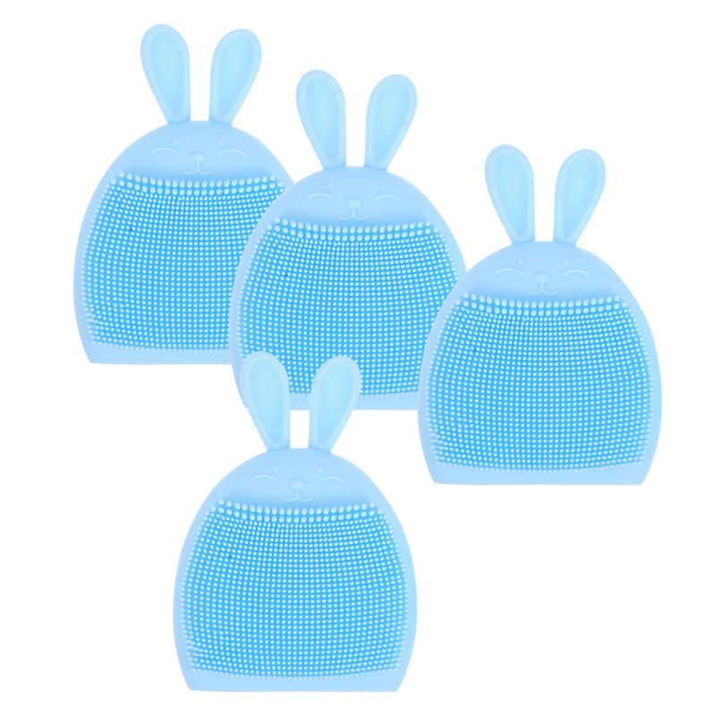 4 Pcs Rabbit Ears Facial Brush Miss Face Scrubber Skin Care Tools For Handheld_voghion.com