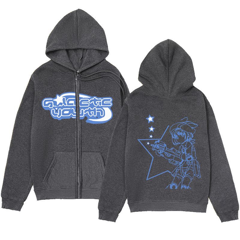 2023 Full Zip Y2K Full Zip Cardigan Jacke Herren Japanischer Hoodie_voghion.com