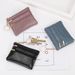 Wholesale coin purse women's short leather texture small wallet multi-function driver's license card bag soft leather key bag zipper bag_voghion.com