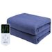 "Smart Electric Blanket With Dual Control & Auto-Off Timer, Ultra-Soft Water-Gray Heating Pad For Single/Double Bed, Safe & Energy-Efficient_voghion.com