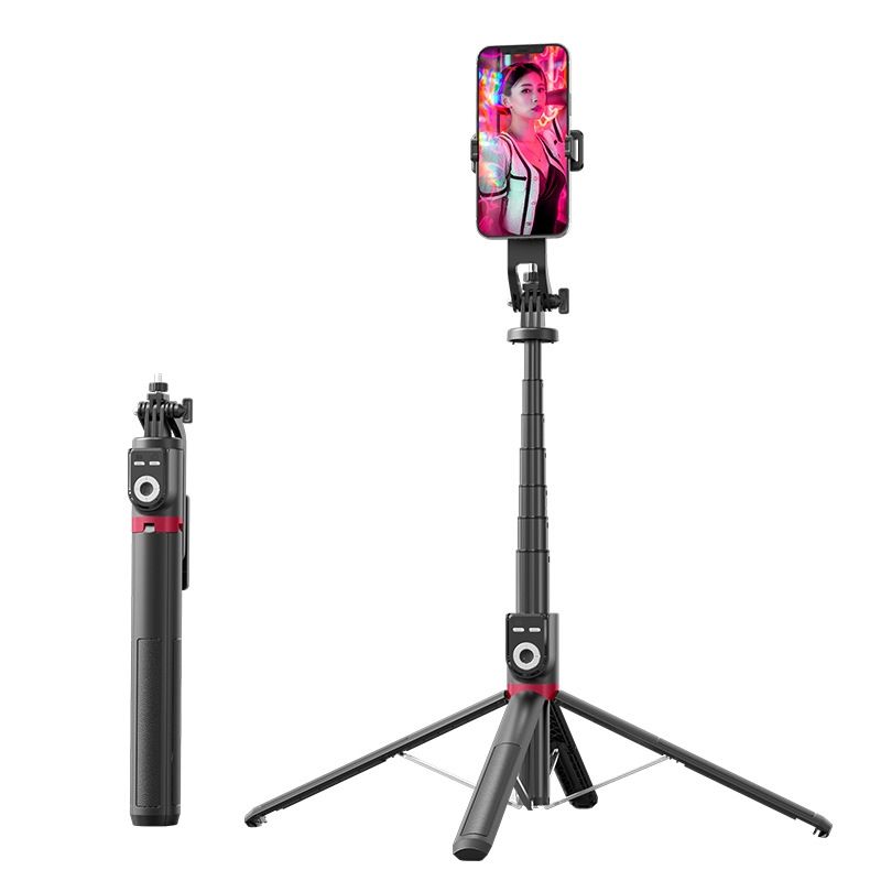 Bastoncini per selfie Bluetooth pieghevoli, rotanti a 360 gradi, supporto live, specifiche: P225 TK (clip singola)_voghion.com