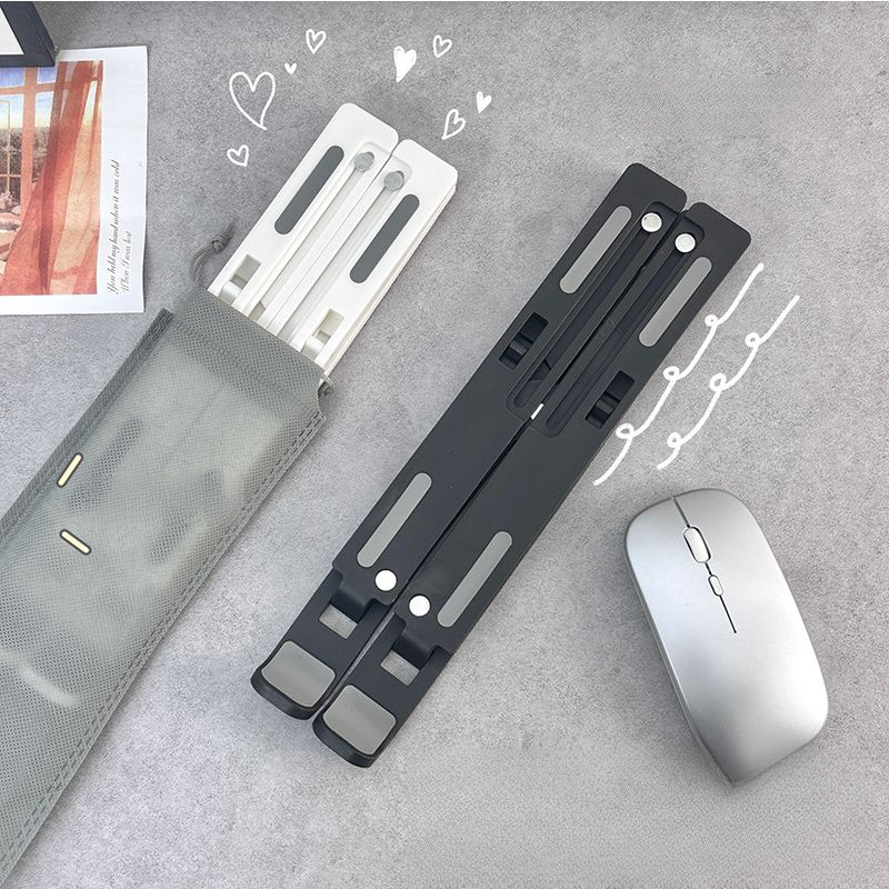 Laptop Desktop Holder Height Folding Portable Adjustable Support Cooling Stand Stable_voghion.com