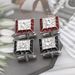 Neue quadratische Diamant-Kristall-Manschettenknöpfe Mode für Herrenhemd_voghion.com