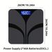 1 elegante bilancia digitale nera con display LCD - Misura peso, temperatura e percentuale di grasso corporeo, design moderno, AAA_voghion.com