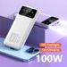 Carregador portátil externo de 100 W com carregamento super rápido de 20.000 mAh para Huawei, Samsung, iPhone 15 e Xiaomi_voghion.com
