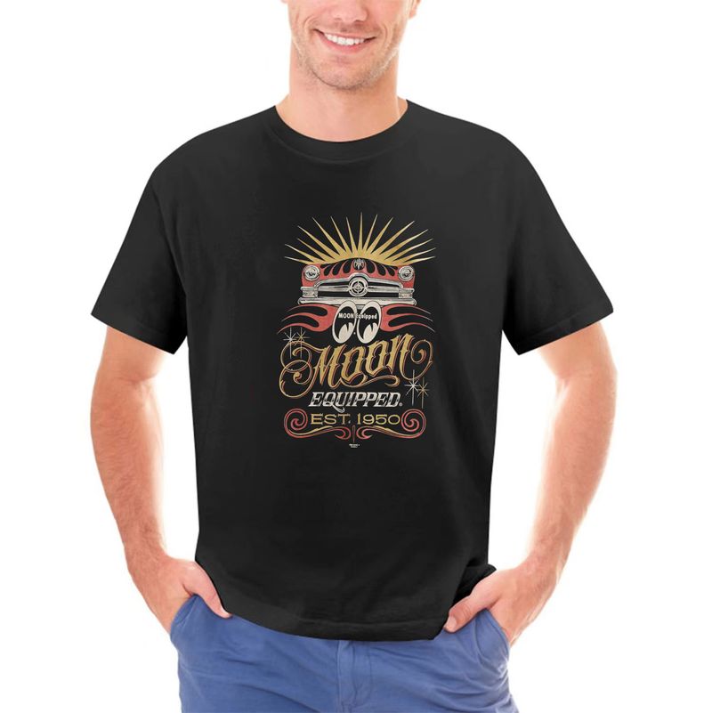 mooneyes t shirt shoebox hot rat rod old school gasser MQT076BK(2)_voghion.com