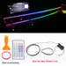 Cruscotto LED modificato colorato per console centrale auto, luce ambientale USB wireless in acrilico_voghion.com