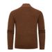 Men's Clothing Ribbed Knit Half-Zip Stand Collar Sweater, Thickened Warm Pullover For Casual & Business, Moisture-Wicking & Machine Washable_voghion.com