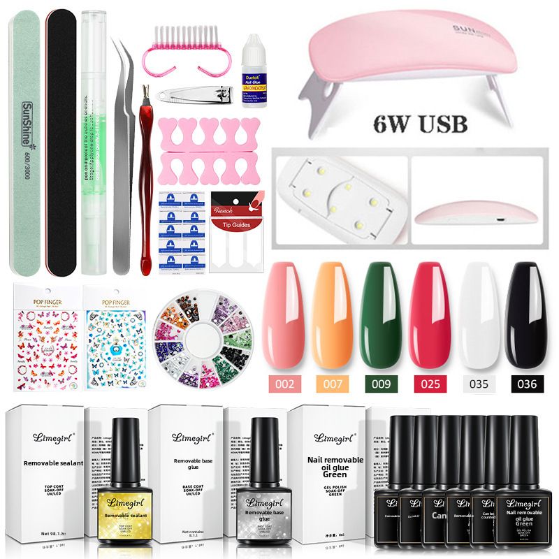 Zestaw do przedłużania paznokci z żelem i lakierem UV do profesjonalnego manicure_voghion.com