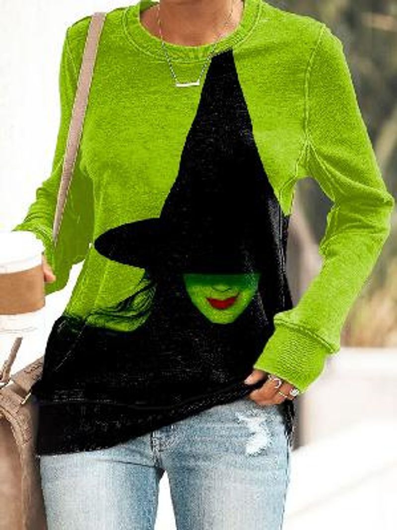 Women's Clothing Large size sweatshirt round neck print new style letter loose and comfortable tops for women with colorful patterns_voghion.com