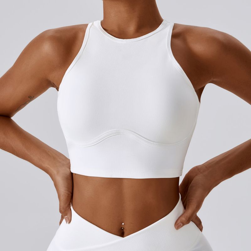 Women's Clothing Shockproof High Strength Running Fitness Sports Vest Threaded Hollow Beautiful Back Tight Yoga Bra 8333_voghion.com