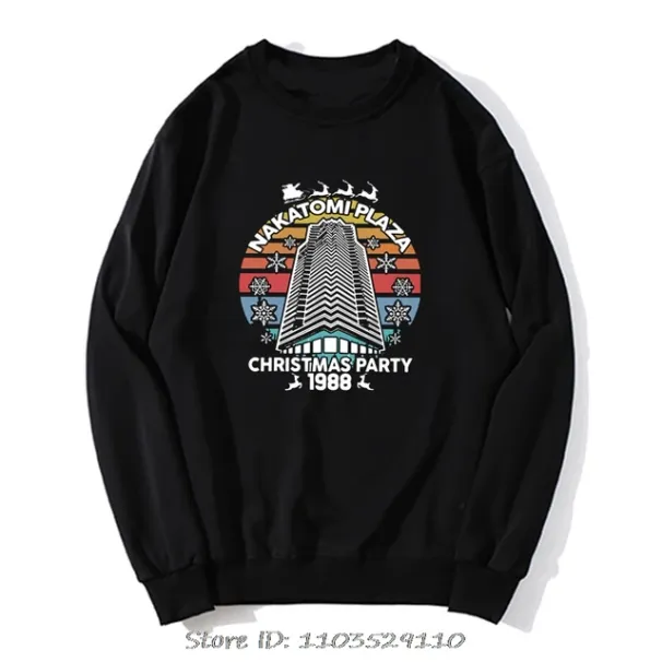 Nakatomi Plaza Hip Hop Hoodie Die Hard Movie Christmas Party 1988 Bruce Leisure Plus Size Sweatshirt Cotton Streetwear_voghion.com