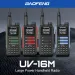 Baofeng UV-16M V2 Talkie-walkie portable longue portée 15 W 999 canaux FM UHF VHF USB-C Charge bidirectionnelle Étanche_voghion.com