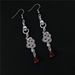Orecchini Orecchini gotici in cristallo con pendente a forma di serpente, stile bohémien_voghion.com