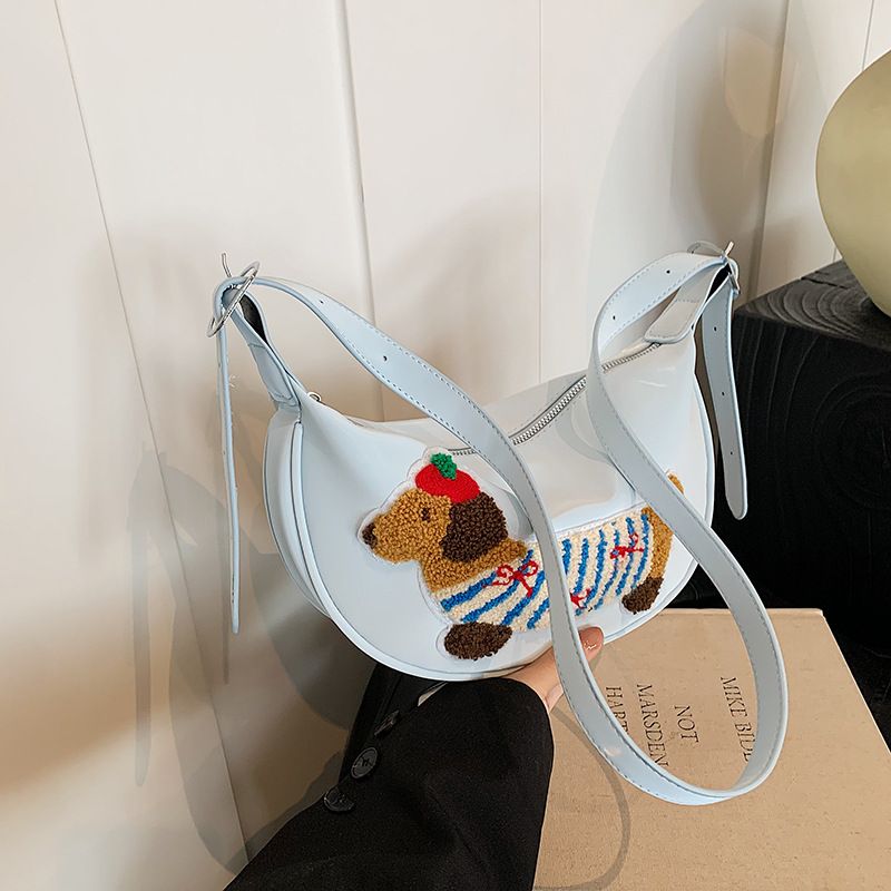 2024 nuova versione coreana in tela di nylon da donna borsa a secchiello casual sotto le ascelle, borsa a mano di grande capacità_voghion.com