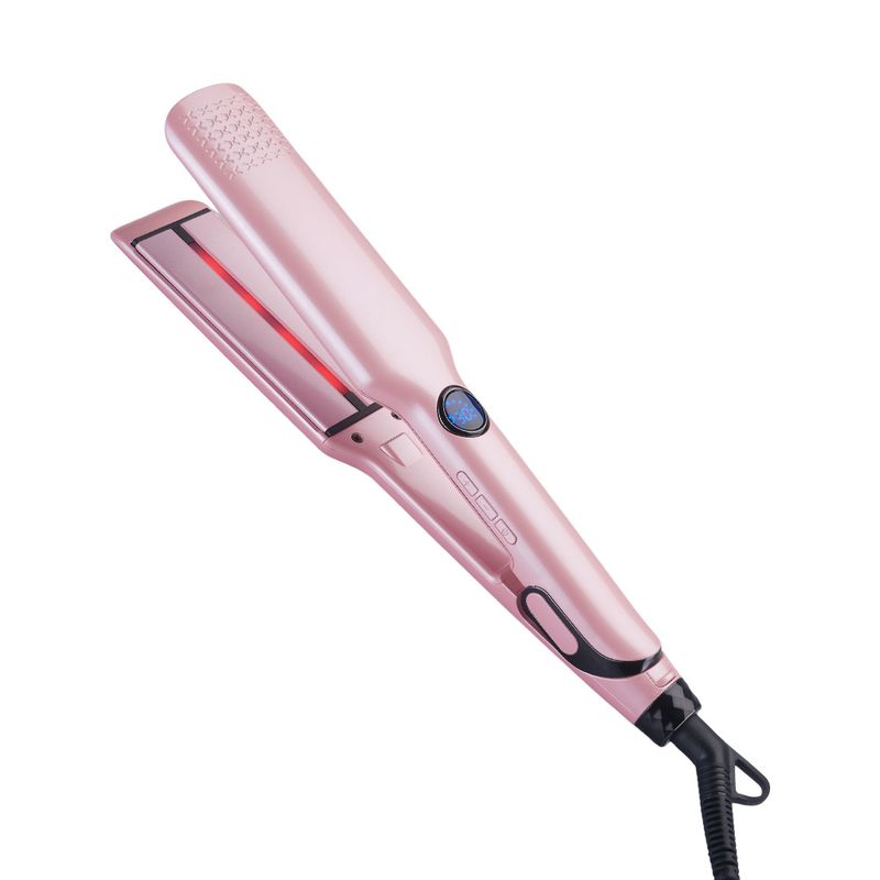 Plancha y rizador de pelo multifuncional de cerámica, plancha eléctrica para peinar_voghion.com