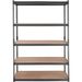 VEVOR Storage Shelving Unit, 5-Tier Adjustable, 2000 lbs Capacity, Heavy Duty Garage Shelves Metal Organizer Utility Rack, Black, 48" L x 24" W x 72" _voghion.com