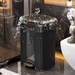 Poubelle de salon légère et luxueuse, avec pédale, pour toilettes, salle de bain et chambre à coucher, avec couvercle, grande taille_voghion.com