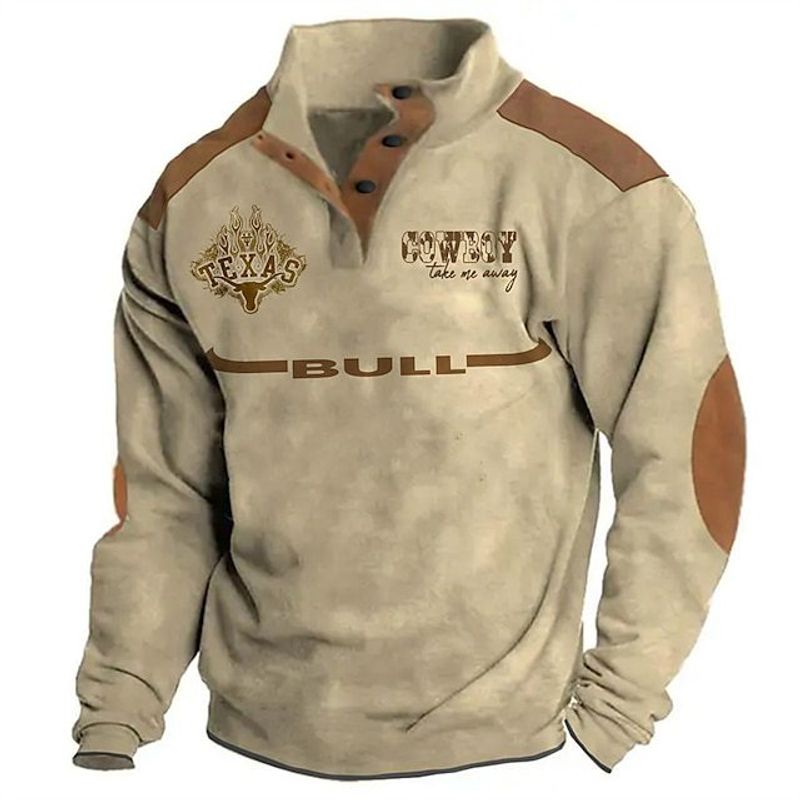 Sudadera con capucha del polo de los hombres del cuello alto de la serie simple de la impresión digital popular de la sudadera con capucha 3D de los hombres con hebilla_voghion.com