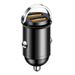 Car Chargers Hidden Mini Pull Ring Car Charger Huawei 100w Super Flash Charge PD30w+qc3.0 Metal Car Charger_voghion.com