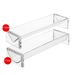 Simple European acrylic rectangular tray restaurant dessert biscuit storage tray fruit food display rack wholesale_voghion.com