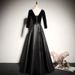 Black Banquet Evening Gown Long Ball Gown_voghion.com