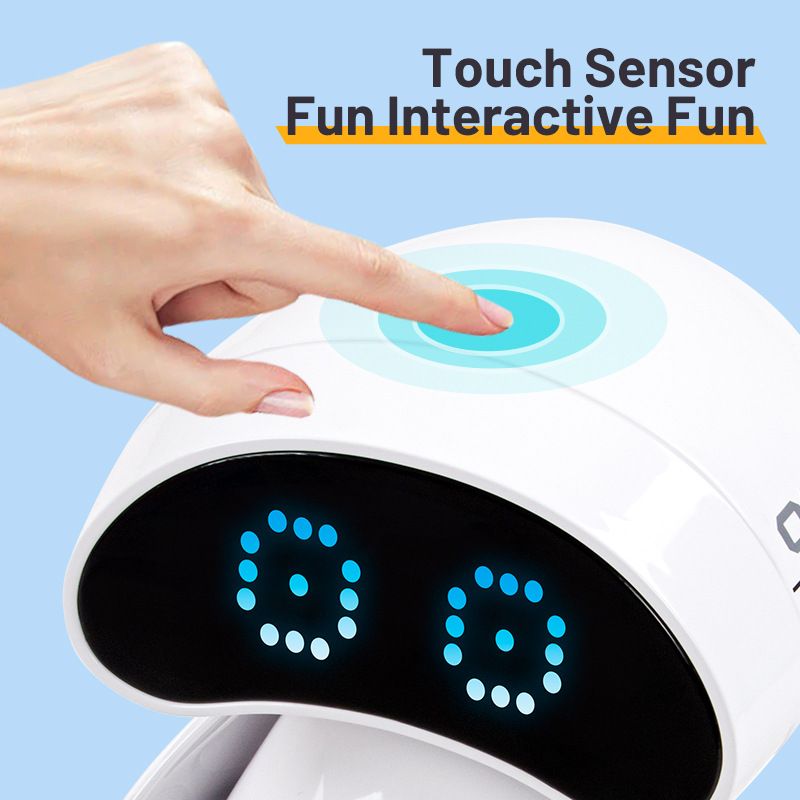 Intelligente robot voor kinderen, ouder-kind, interactief, inductief, programmeren, elektrisch speelgoed, licht, muziek, dansende robot_voghion.com