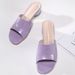 Sandals With Crystal Sandals Slippers Women's Plus-size Stone Leather Wear Thick Heel One-line Shoes Half Drag_voghion.com
