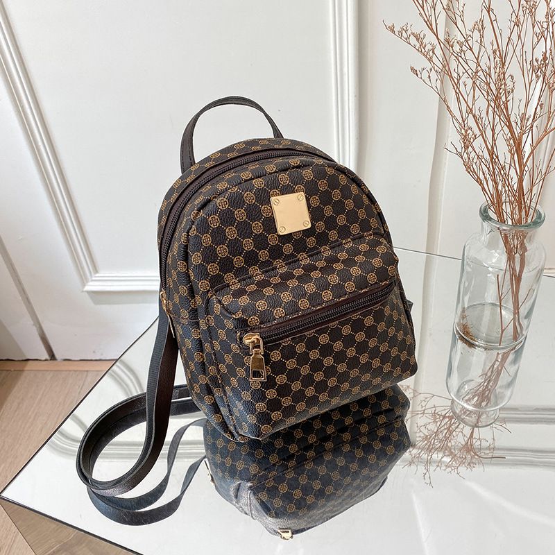 Borsa a tracolla doppia da donna, moda 2022, versatile zaino piccolo stampato per donna_voghion.com