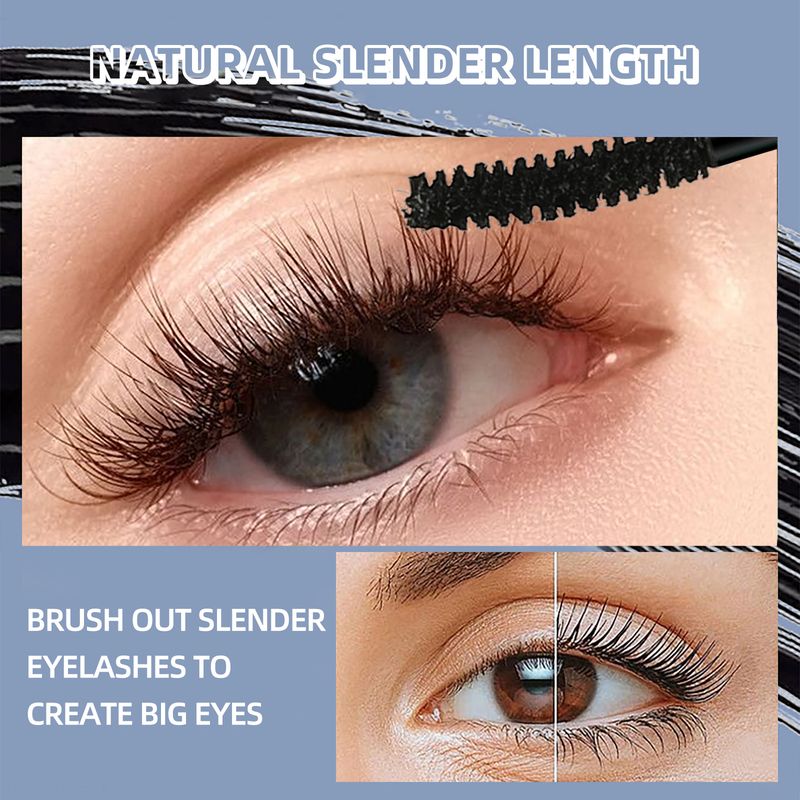O'CHEAL Black Mascara - Waterproof Volumizing Curling Lengthening Smudge-Proof Eyelash Mascara_voghion.com