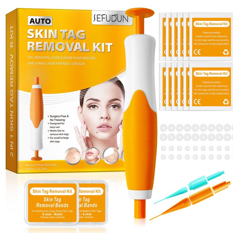 Kit de eliminación de verrugas en la piel, eliminador de verrugas corporales, indoloro, seguro, rápido y eficaz, eliminador automático de verrugas en la piel_voghion.com