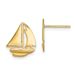 14K Polished Sailboat Post Earrings_voghion.com